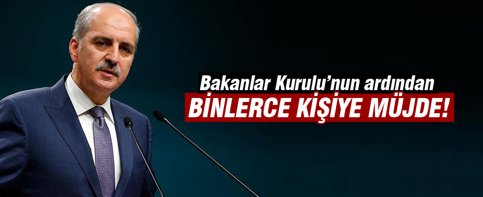 Numan Kurtulmuş: 9 Ekimde 20 bin öğretmen atanacak