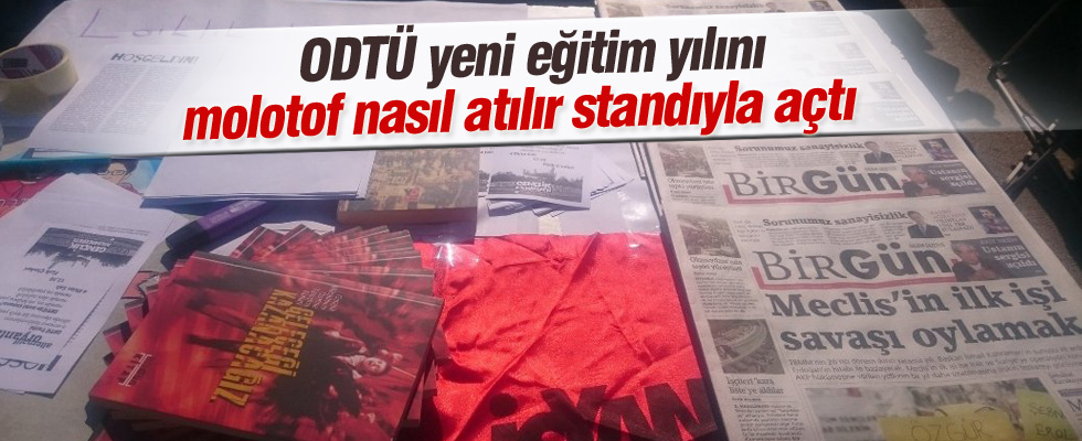 ODTÜ'de yeni öğrenciler için devrim standı