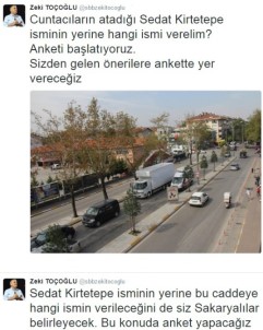 Sedat Kirtetepe Caddesi'nin İsmi Değiştirilecek