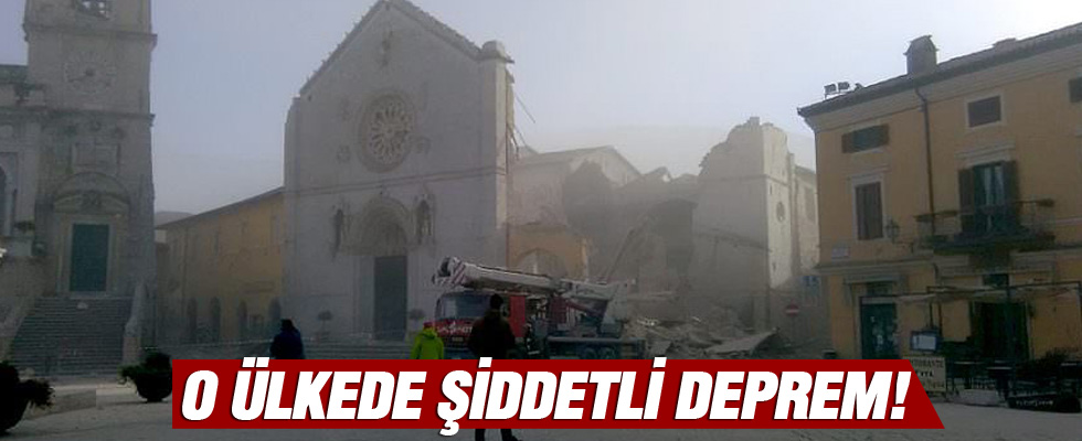 İtalya şiddetli depremle sarsıldı!