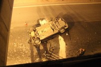 Otomobil Alt Geçite Uçtu Açıklaması 1 Yaralı