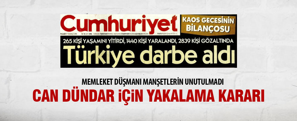 Can Dündar için yakalama kararı
