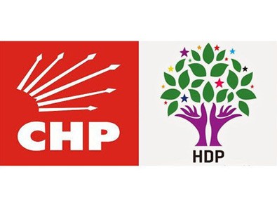 CHP ve HDP'lilerden Cumhuriyet'in önünde protesto