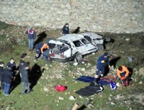 Otomobiller peş peşe uçtu