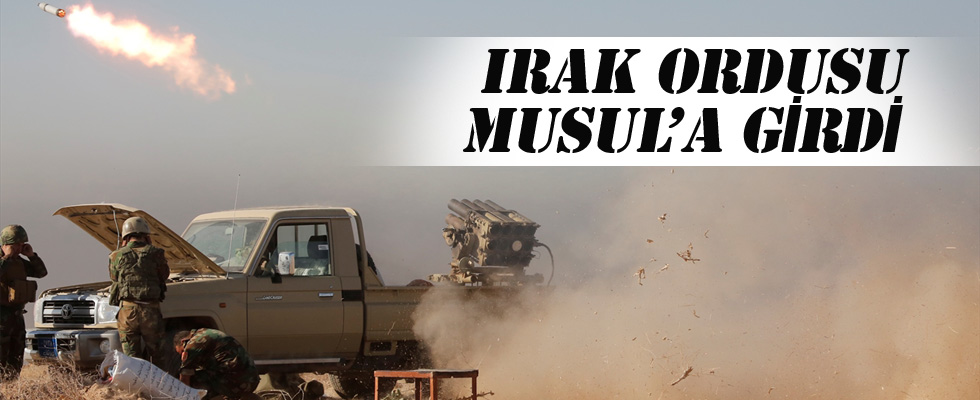 Irak güçleri Musul'un içine girdi
