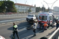 Ambulansa Arkadan Çarptı