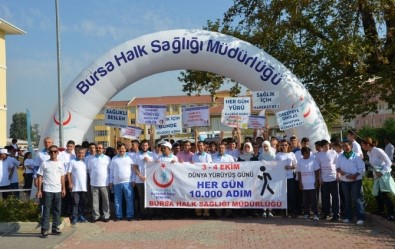 Bursa'da Sağlıklı Hayat Yürüyüşü