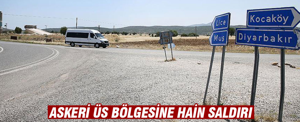 Lice'de PKK'lı teröristler askeri üs bölgesine saldırdı: 2 şehit