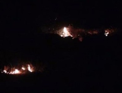 Kilis'e düşen patlayıcı yangına sebep oldu