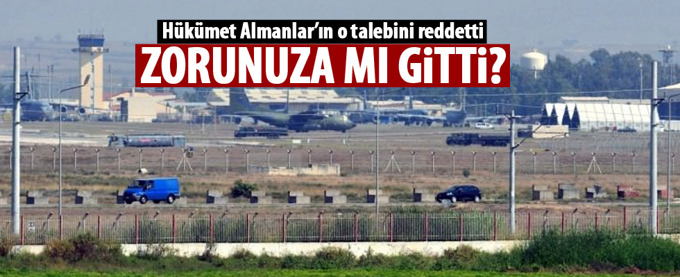 Hükümet reddetti, Alman vekiller üzüldü