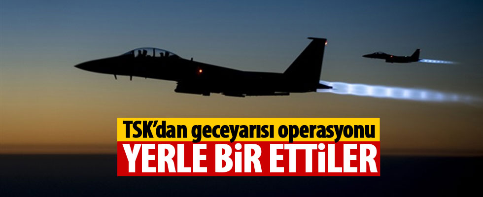 TSK'dan Irak'ın kuzeyine hava harekatı
