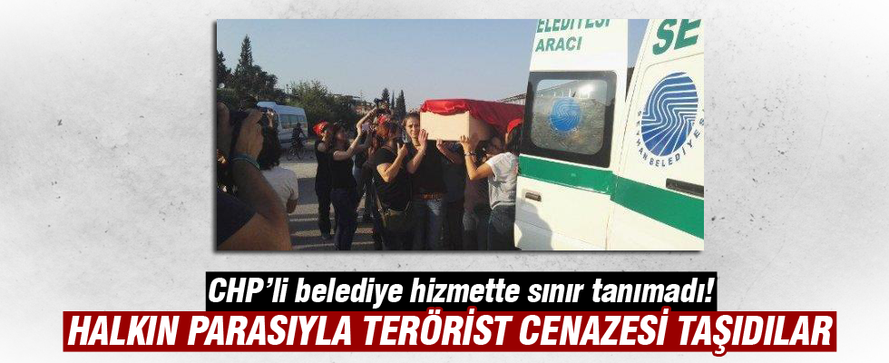 CHP'li belediye terörist cenazesine araç tahsis etti