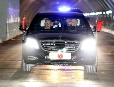 Cumhurbaşkanı Erdoğan Avrasya Tüneli'nden geçti