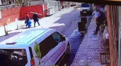 Camdan Atlayıp Kayan Aracına Yetişti