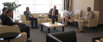 MHP'li Karakaya'dan AOSB Başkanı Sütcü'ye Ziyaret