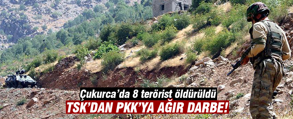Çukurca'da 8 terörist etkisiz hale getirildi