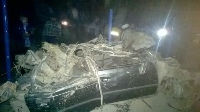 Kardeşlerin otomobil macerası feci bitti