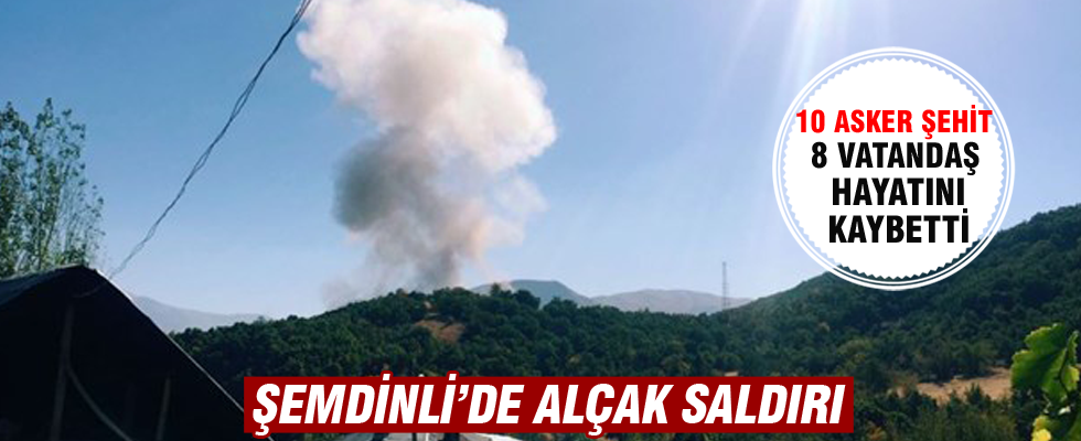 Şemdinli'de bomba yüklü araçla saldırı