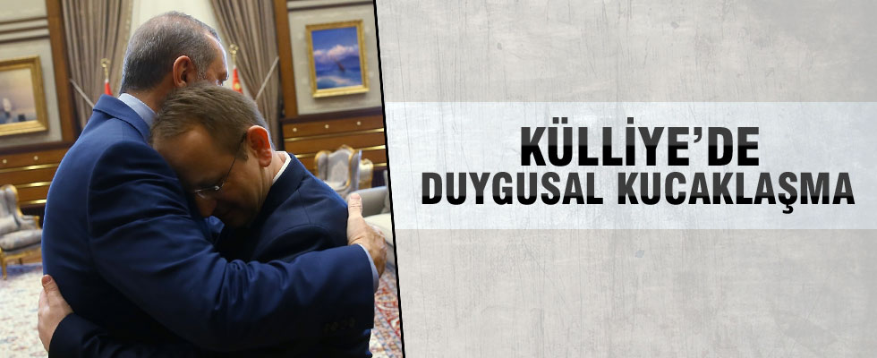 Erdoğan'ın 15 Temmuz gazisiyle kucaklaştığı an