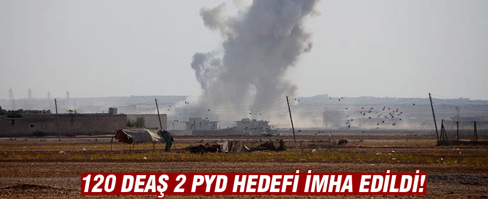 TSK 120 DEAŞ, 2 PYD hedefini vurdu