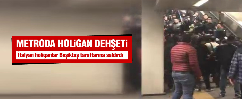 İtalyan Holiganlar, Beşiktaş taraftarına saldırdı