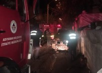 Adıyaman'da İki Otomobil Yandı