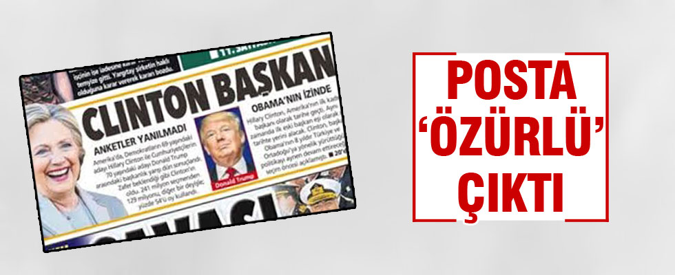 Posta gazetesi özür diledi