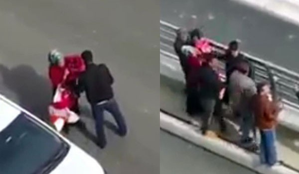 Elazığ'da skandal görüntü