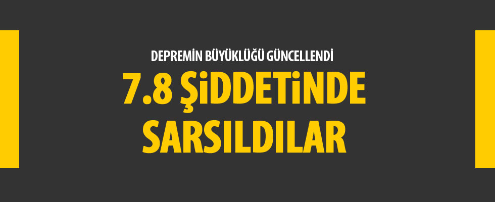 Yeni Zelanda'da 7,8 büyüklüğünde deprem