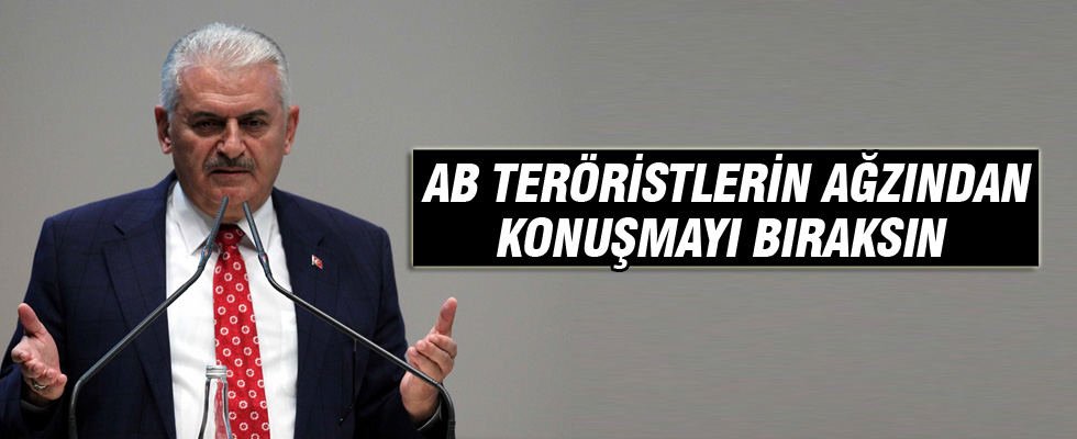 Binali Yıldırım: AB teröristlerin ağzından konuşmayı bıraksın