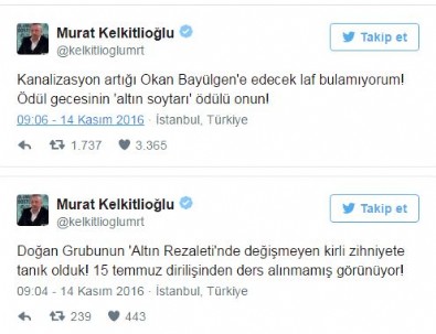 Okan Bayülgen'e 'altın soytarı' ödülü