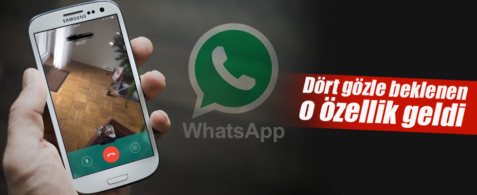 WhatsApp'a nihayet görüntülü arama geldi