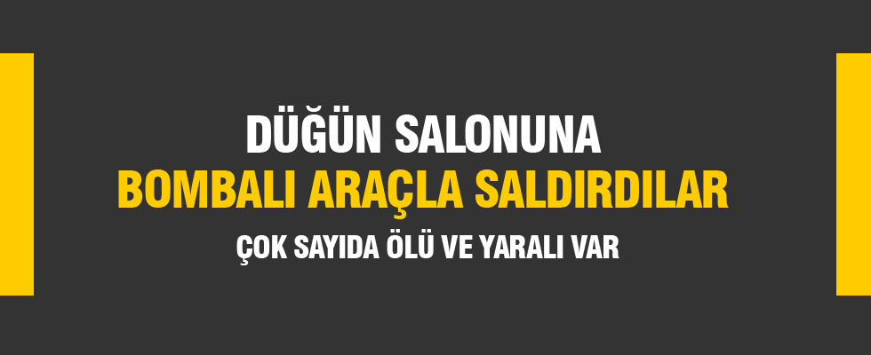 Düğün salonuna saldırı