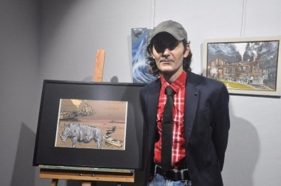 Tokmak 'Şehirdeki Gergedan 2' Sergisini Açtı