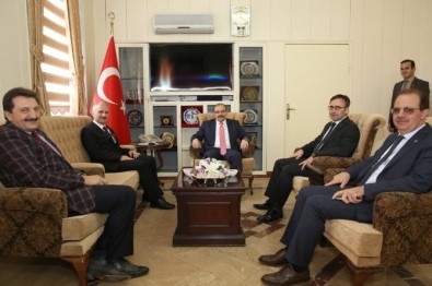 TDK Başkanı Mustafa Sinan Kaçalin'den, Vali İsmail Ustaoğlu'na Ziyaret