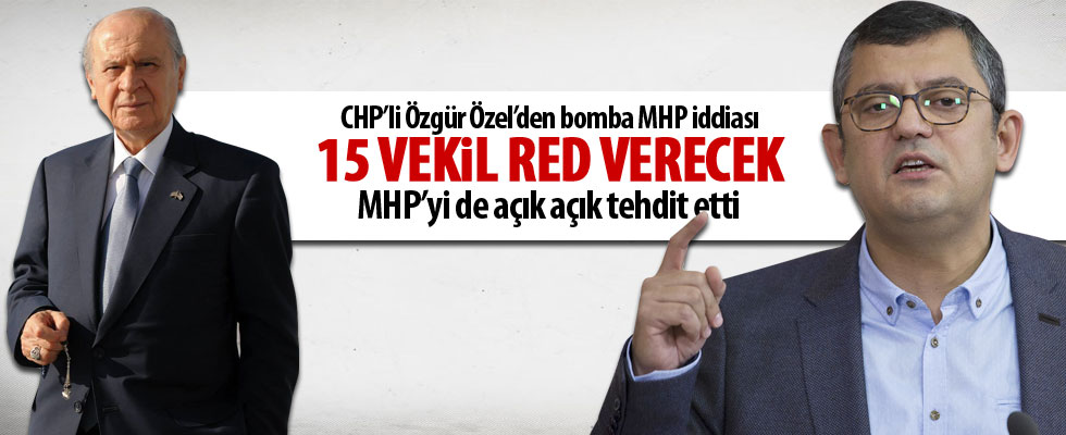 CHP'li Özgür Özel'den MHP'ye tehdit gibi açıklama: Kimse elimizden alamaz