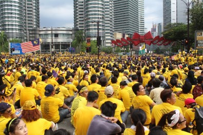 Malezya'da Yolsuzluk Protestosu