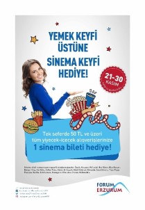 Alışveriş Sizden Sinema Keyfi Forum Erzurum'dan