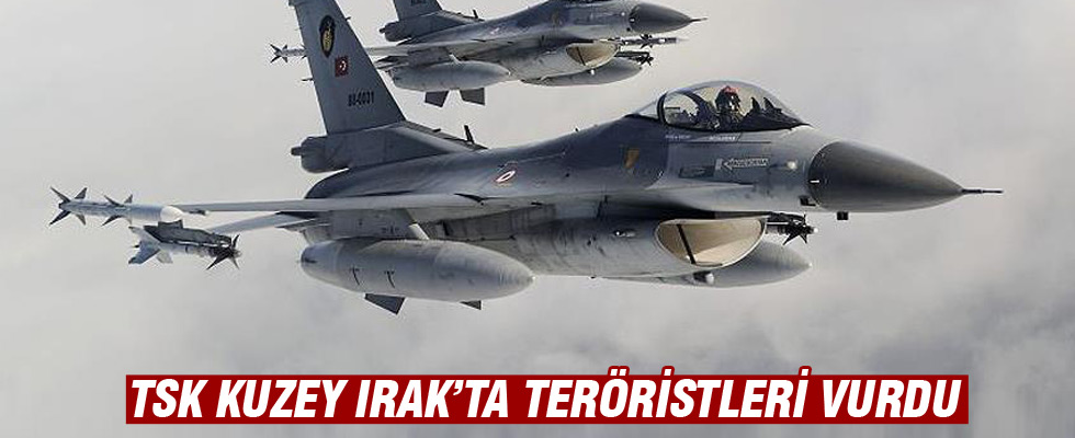 TSK'dan Irak'ın kuzeyine hava harekatı