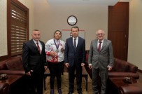 Vali Çelik, Milli Sporcu Neval Çavcı'yı Kabul Etti