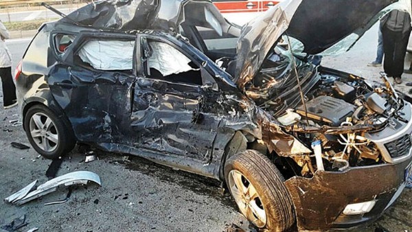 TIR dehşeti kamerada