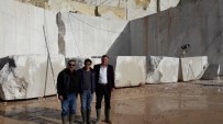 KAMYONCU - Başkan Duymuş'tan Mermer Taş Ocağında İnceleme