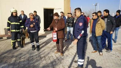 Nevşehir Belediyesi Personeli Yangın Tatbikatı Yaptı