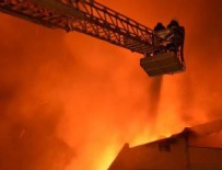 Çocuğunu yangından kurtarmak için...