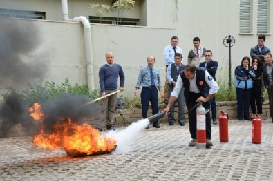 Keme Belediye Personeline Yangın Eğitimi