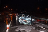 Manisa'da Tır Otomobile Çarptı Açıklaması 3 Yaralı