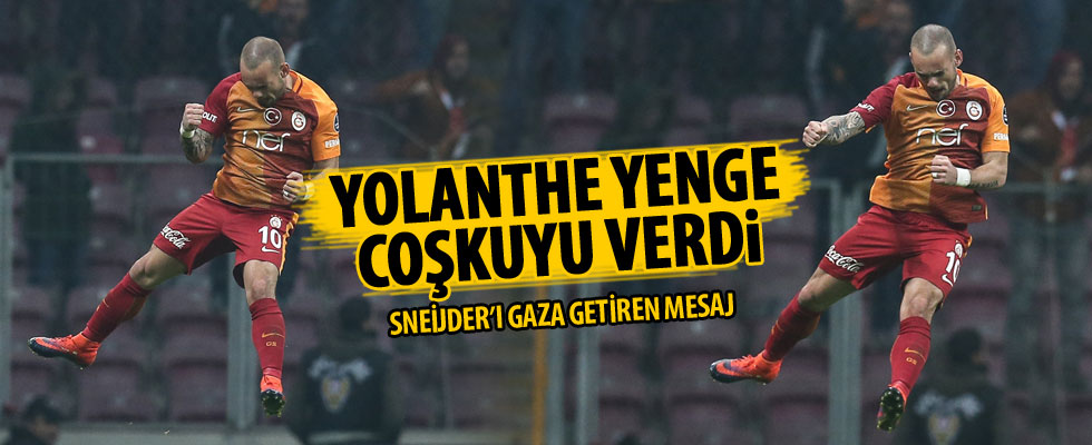 Wesley Sneijder'i coşturan mesaj