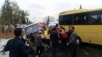 SERVİS OTOBÜSÜ - Aydın Güne Trafik Kazaları İle Uyandı