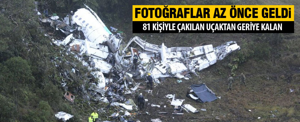 Düşen uçaktan en net görüntüler