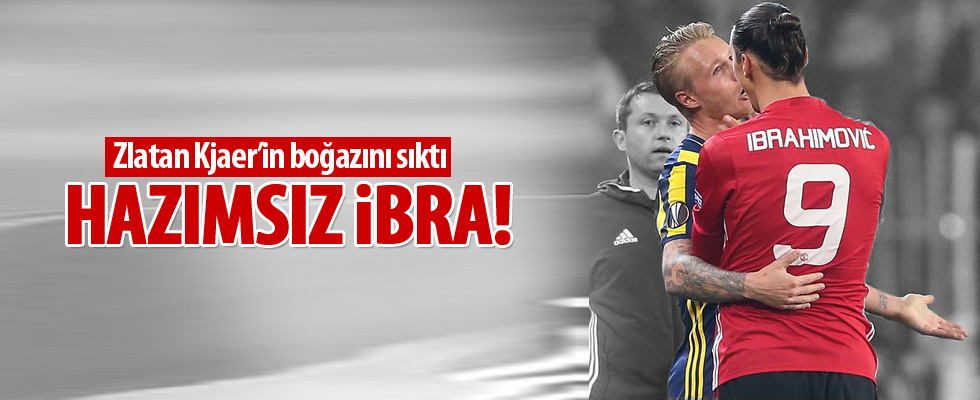 İbrahimovic Kjaer'in boğazını sıktı